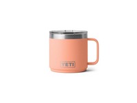YETI Rambler 14 oz Lowlands Peach BPA Free Mug with Lid
