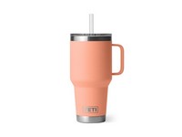 YETI Rambler 35 oz Lowcountry Peach BPA Free Straw Mug