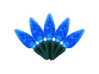 Celebrations Classic LED C6 Blue 100 ct String Christmas Lights 297 ft.