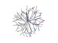 Celebration LED Multi Shimmering Sphere 16 in. Hanging Decor