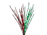 Celebration LED Green/Red Light Burst Color Change 32 in. Pathway Decor