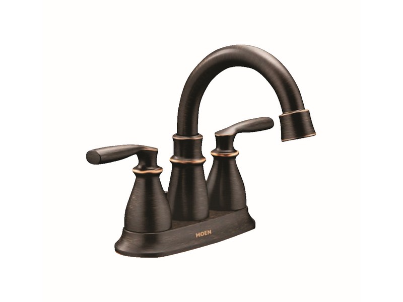 Moen Hilliard Mediterranean Bronze Bathroom Faucet 4 in.