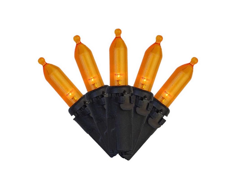 Celebrations Orange 100 ct LED String Lights