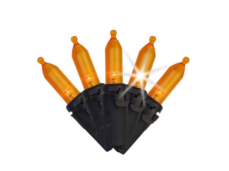 Celebrations Orange 100 ct LED String Lights