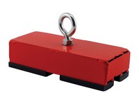 Magnet Source 5 in. L X 2 in. W Red Ceramic Retrieving Magnet 150 lb. pull 1 pc