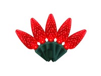 Celebrations Classic LED C6 Red 100 ct String Christmas Lights 297 ft.