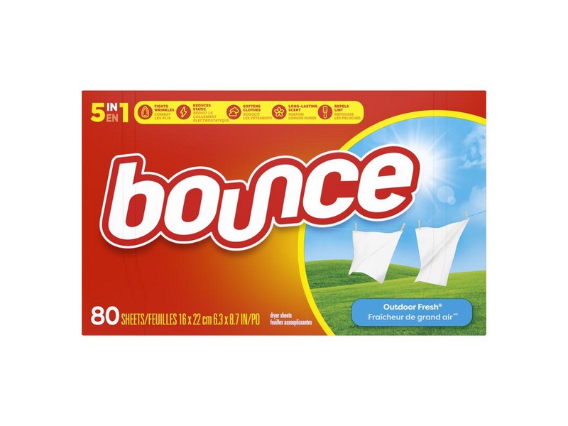 Bounce Outdoor Fresh Scent Wrinkle and Static Remover Sheets 80 sheet 80 pk