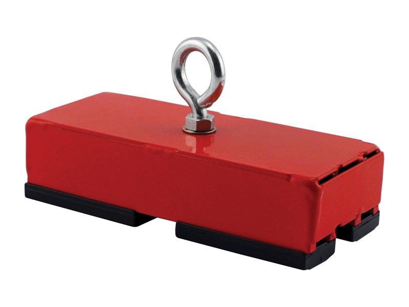 Magnet Source 5 in. L X 2 in. W Red Ceramic Retrieving Magnet 150 lb. pull 1 pc
