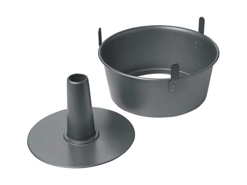 Chicago Metallic 9-1/2 in. W X 9.5 in. L Angel Food Cake Pan Gray