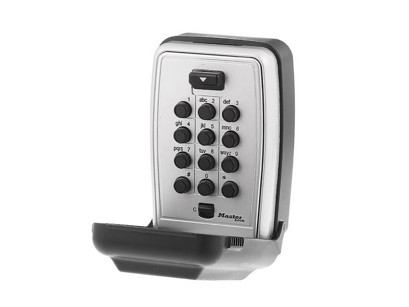 Master Lock 0.004 ft&sup3; Combination Lock Gray Lock Box