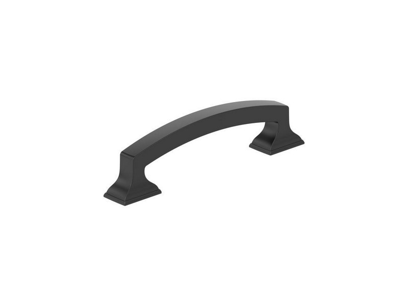 Amerock Everyday Basics Incisive Cabinet Pull 3-3/4 in. Matte Black 1 pk