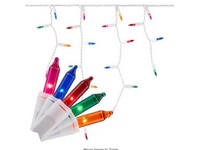 Celebrations Platinum LED T5 RGBW 100 ct Icicle Christmas Lights 9.5 ft.