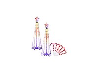 Celebrations Platinum Brilliant LED RGBW Outdoor Kit 4 ft. Yard Decor