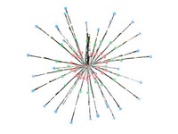 Celebrations Platinum LED RGBW Radiant Blast 16 in. Hanging Decor