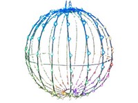 Celebrations Platinum LED RGBW Foldable Sphere 12 in. Hanging Decor