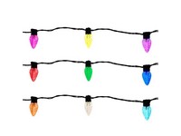 Celebrations Platinum LED C9 RGBW 50 ct String Smart-Enabled Christmas