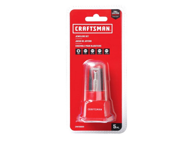Craftsman Jewelers Multi-Bit Screwdriver Set 5.8 in. 5 pc