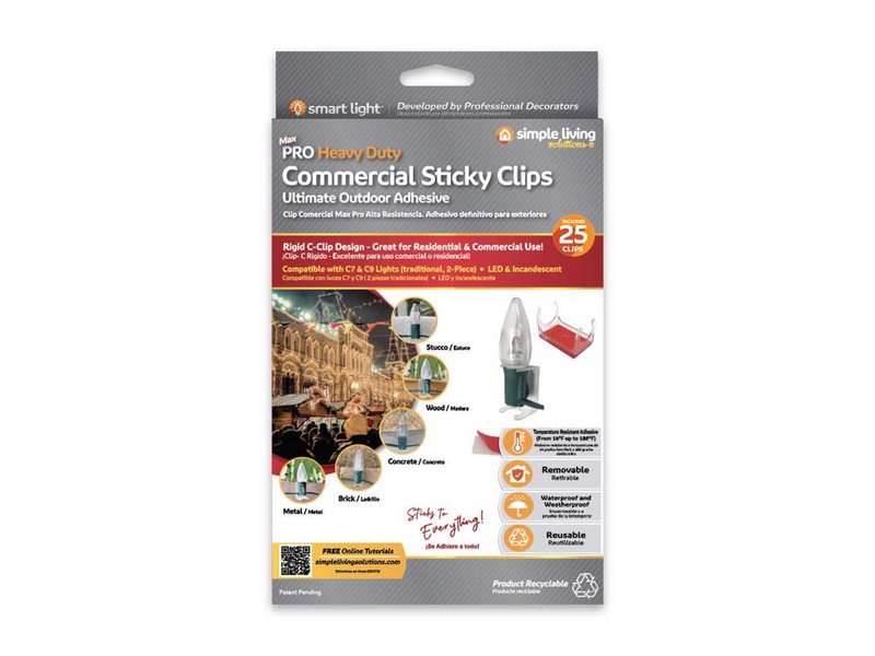 Simple Living Solutions Max Pro Commercial Heavy Duty Sticky Clips 25 pk