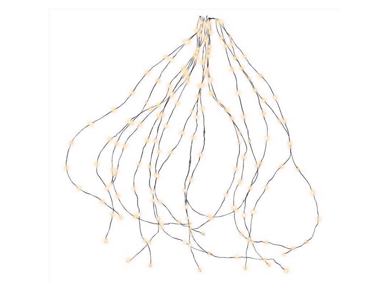 Celebrations Platinum LED Big Seed Cluster Warm White 1080 ct String