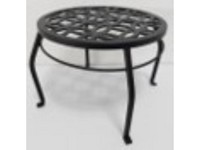 Living Accents 15 in. H Black Cast Iron Plant Stand