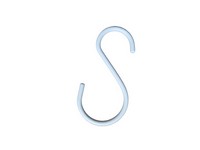Living Accents White Steel 3.5 in. H S Extender Hook 2 pk