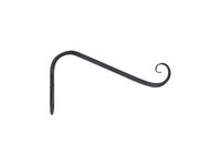 Living Accents Black Wrought Iron 5 in. H Forged Angled Plant Hook 1 pk
