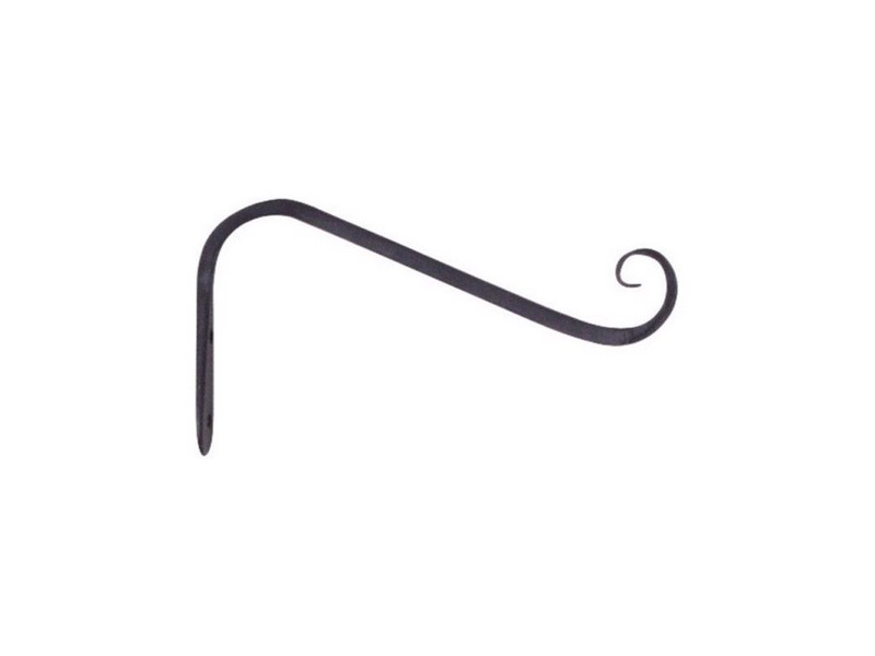 Living Accents Black Wrought Iron 5 in. H Forged Angled Plant Hook 1 pk