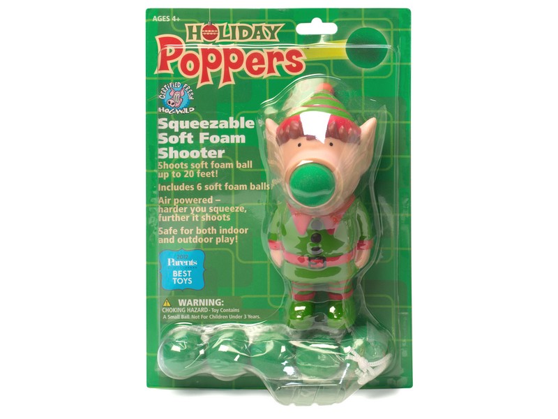 Hog Wild Elf Popper Toy Foam Multicolored 7 pc