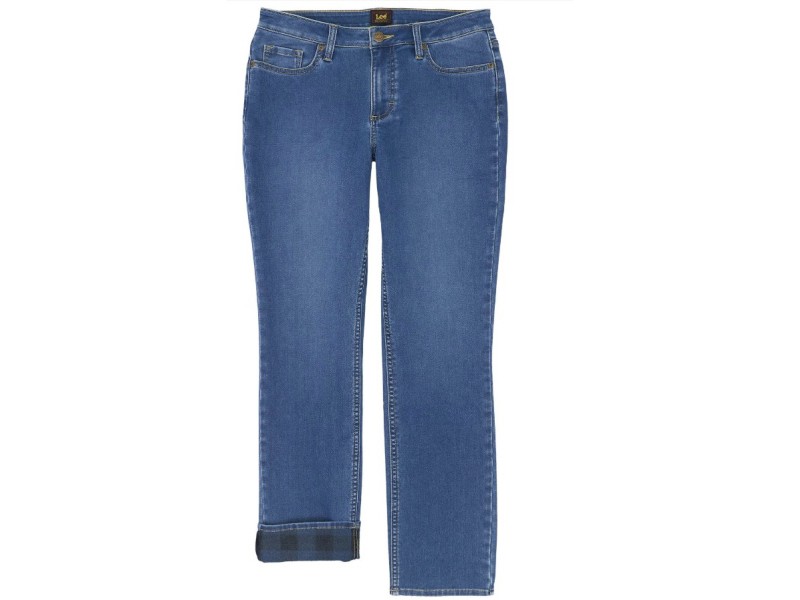 Women's LEE Flannel Lined Jeans - Medium