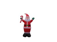 A Holiday Company Santa with Candy Cane 20 ft. Inflatable