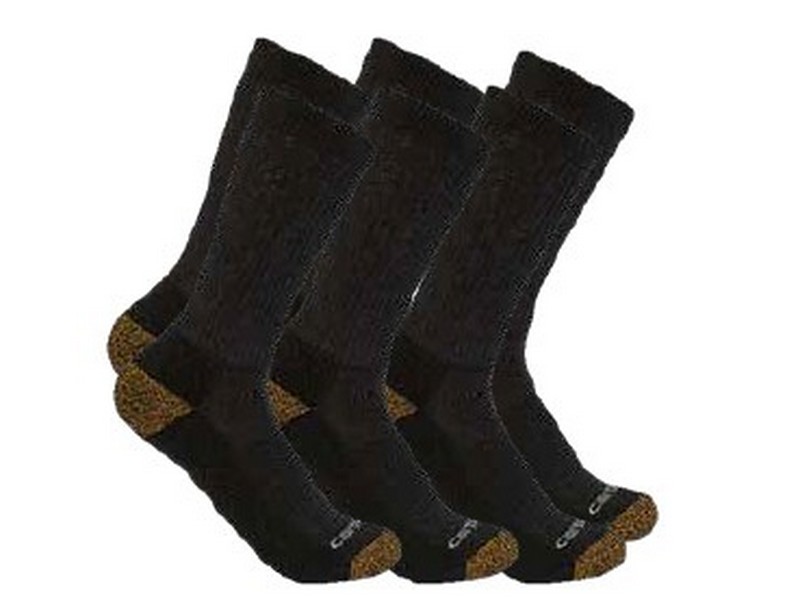 Men's Carhartt 6 Pack Crew Socks Black