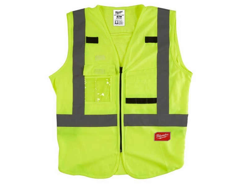 Milwaukee Safety Vest High Visibility Yellow L/XL
