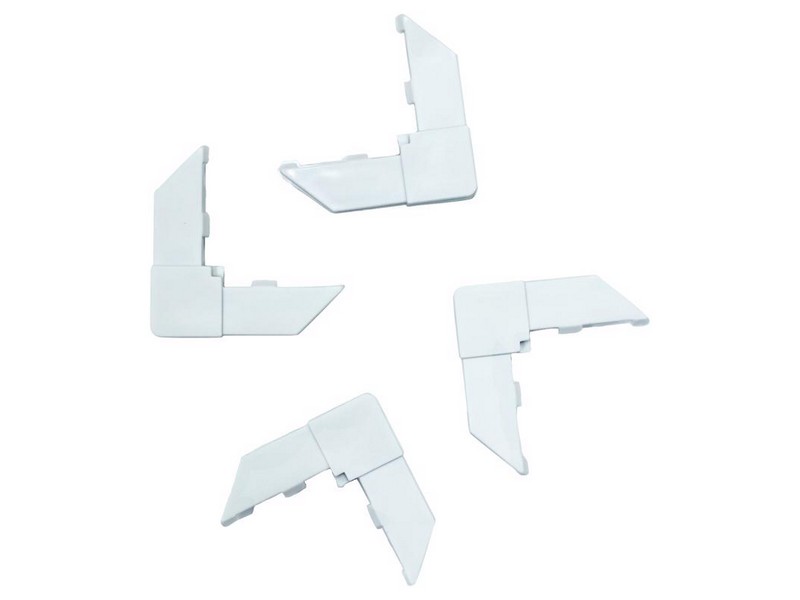 Phifer White Plastic 3 in. W X 6 in. L Screen Frame Corner 4 pk