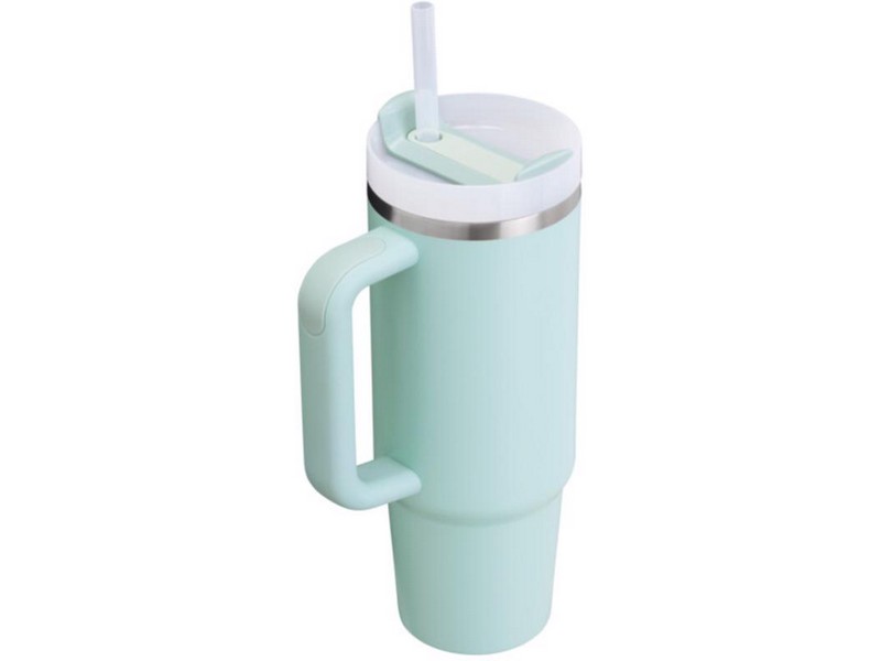 Stanley Quencher H2.0 FlowState 30 oz Seafoam BPA Free Insulated Straw