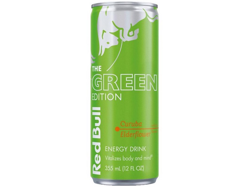 Red Bull Green Edition Curuba Elderflower Berry Energy Drink 12 oz