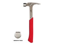 Milwaukee 20 oz Smooth Face Claw Hammer 14 in. Fiberglass Handle