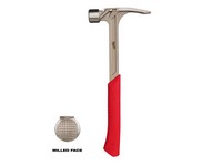 Milwaukee 28 oz Milled Face Framing Hammer 16 in. Fiberglass Handle