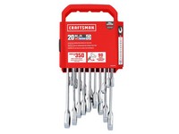 Craftsman 12 Point Metric and SAE Ratcheting Box Wrench Set 20 pc