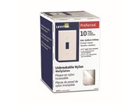 Leviton White 1 gang Nylon Toggle Wall Plate 10 pk