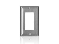 Leviton C-Series Stainless Steel 1 gang Metal Decora/GFCI Wall Plate 1 pk