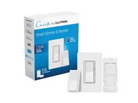 Lutron Diva 3-Way Smart-Enabled Dimmer and Remote White 1 pk