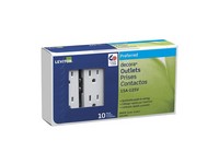 Leviton Decora 15 amps 125 V Duplex White Outlet 5-15R 10 pk