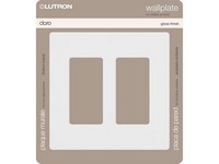Lutron Claro White 2 gang Plastic Decorator Wall Plate 1 pk