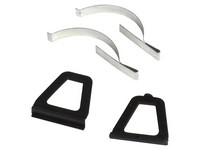 Phifer Black Aluminum 3 in. W X 6 in. L Pull Tab with Corner Springs 1 pk