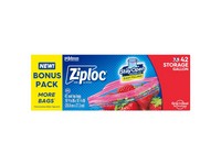 Ziploc Grip 'n Seal Technology 1 gal Clear Zipper Storage Bag 42 pk