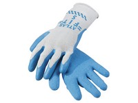 Atlas Fit Unisex Indoor/Outdoor Coated Work Gloves Blue/Gray XL 1 pair