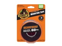 Gorilla Heavy Duty Double Sided 1 in. W X 120 in. L Mounting Tape Black