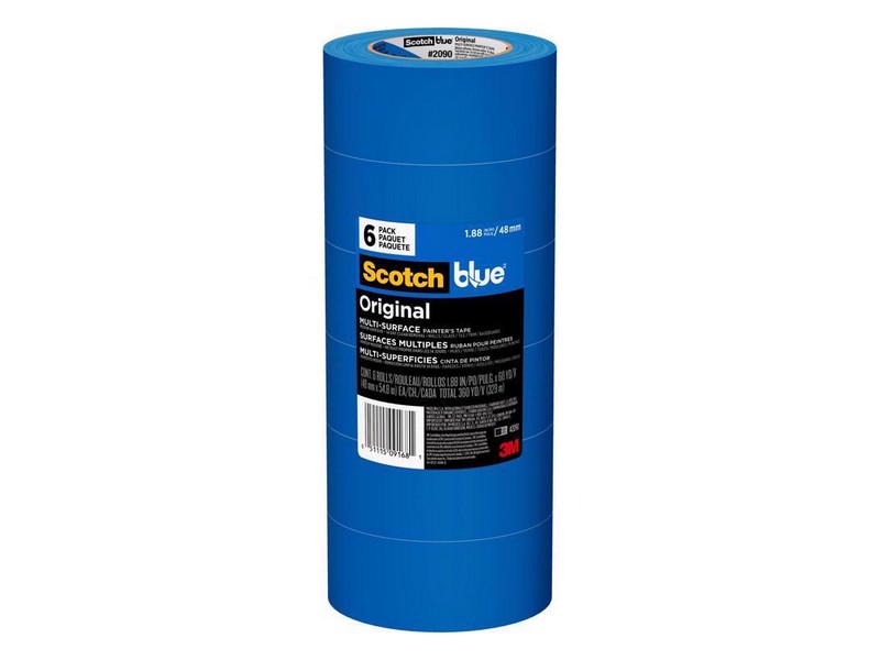 ScotchBlue 1.88 in. W X 60 yd L Blue Medium Strength Original Painter's Tape 6 pk