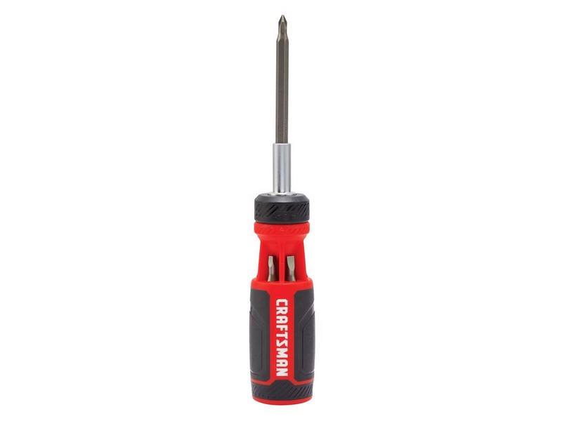 Craftsman Push-n-Pick Ratcheting Multi-Bit Screwdriver Kit 10.6 in. 7 pc