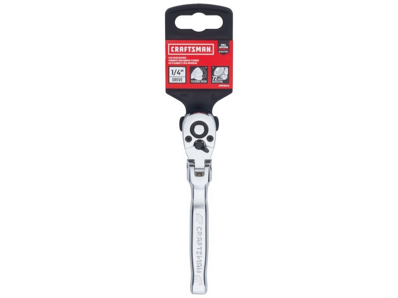 Craftsman 1/4 in. drive SAE Flex Head Ratchet 72 teeth
